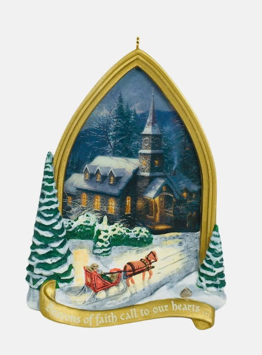 2002 Sunday Evening Sleigh Ride - Thomas Kinkade